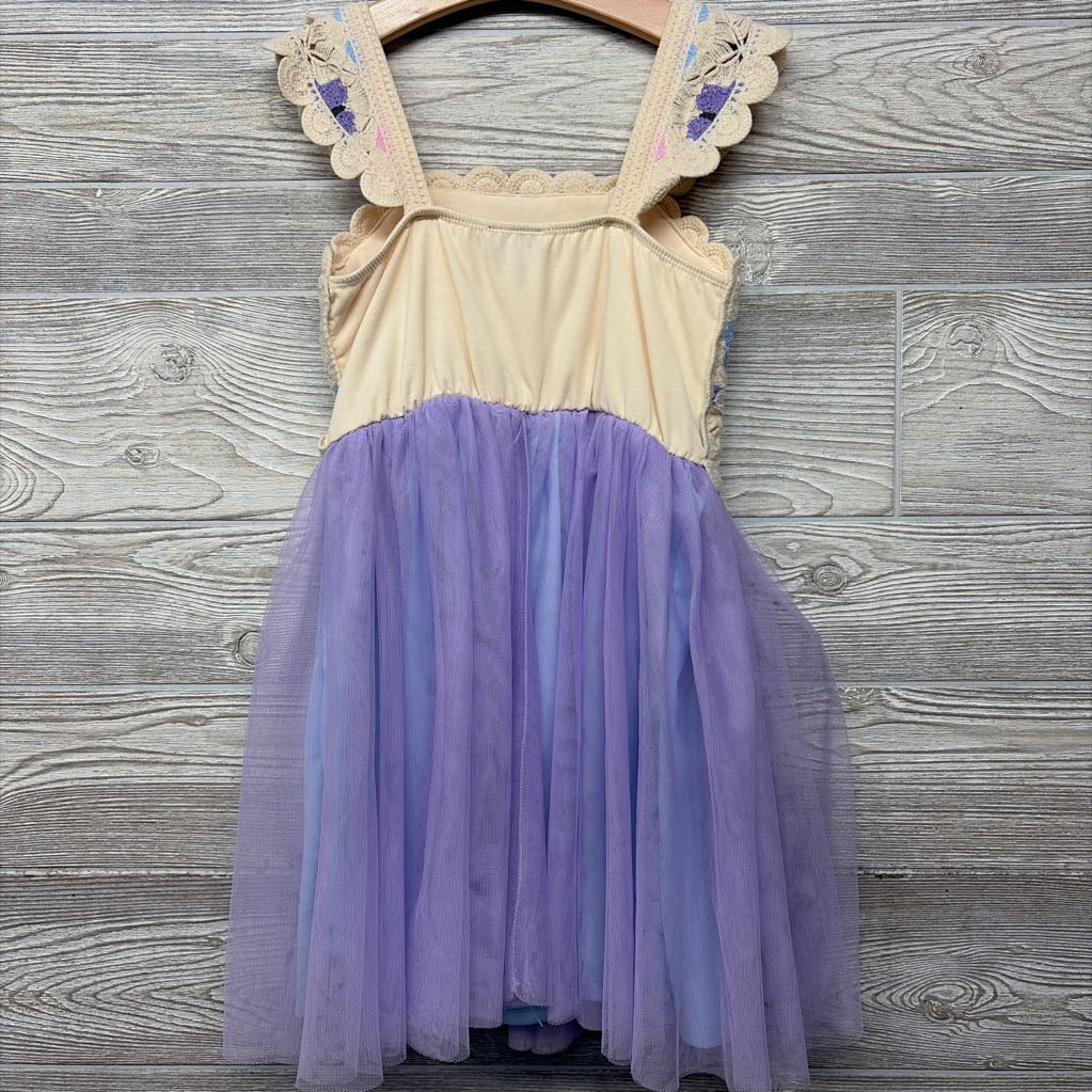Crochet Tulle Dress Butterflies 7-8