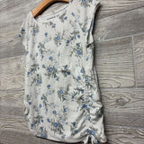 Ribbed Cap Sleeve Shirt Flowers 15-16