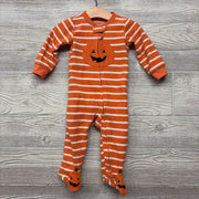 Blanket Sleeper Stripes Pumpkin 9M