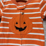 Blanket Sleeper Stripes Pumpkin 9M