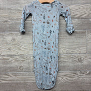 LS Bamboo PJ Gown Fox Deer Leaves NB