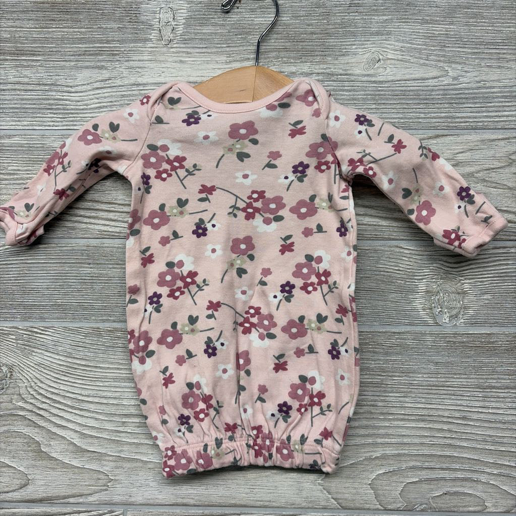 LS PJ Gown Flowers Preemie