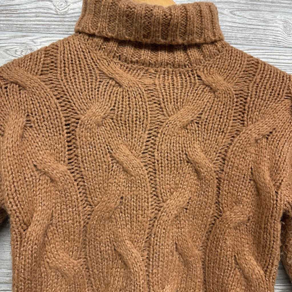 Chunky Cable Knit Turtle Neck Sweater 5T