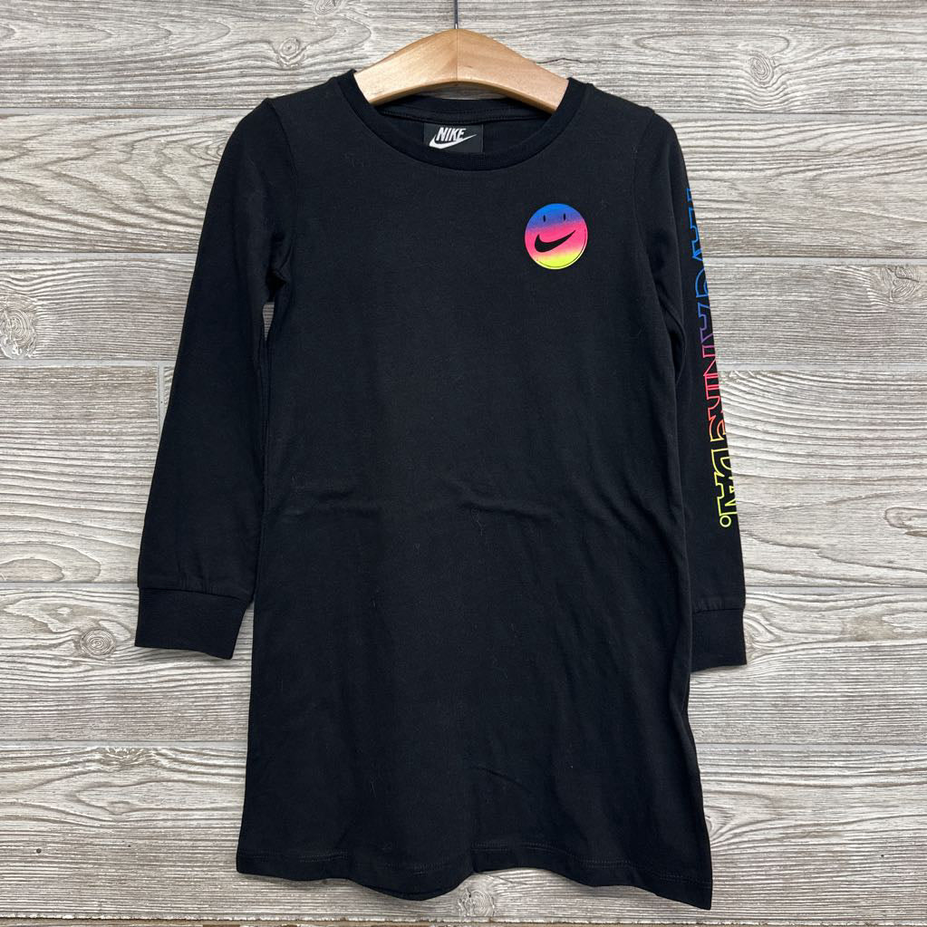 LS Dress Swoosh Smiley Face 4T