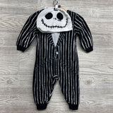 LS PJ Outfit W/ Hood Jack Skellington 12M
