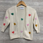 Sweater Cardigan Hearts 5T