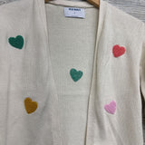 Sweater Cardigan Hearts 5T