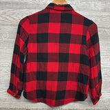 LS Button Up Flannel Shirt Buffalo Plaid 10-12