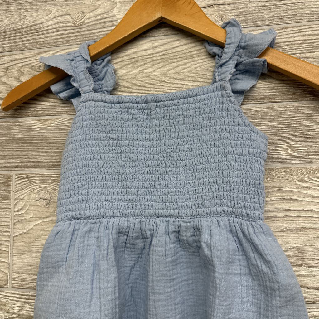 Flutter Strap Smocked Dress 4-5