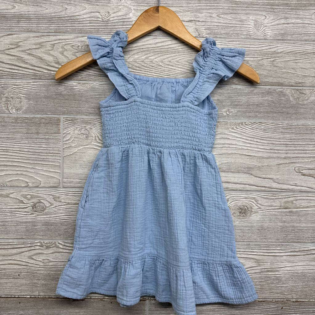 Flutter Strap Smocked Dress 4-5