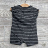 Cuffed Sleeve Shorty Romper I Rule This Jungle 12M