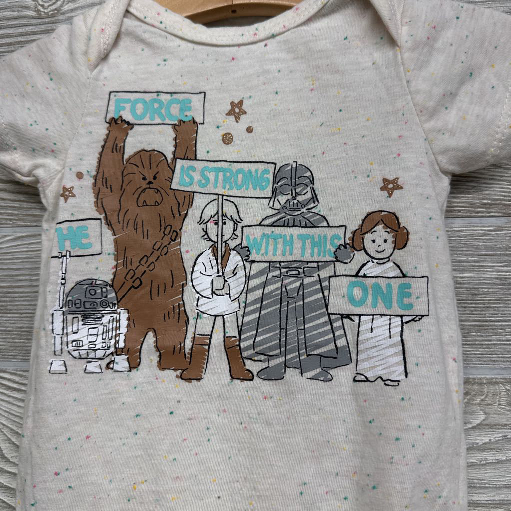 Bodysuit Speckle The Force Is Strong With This One 12M