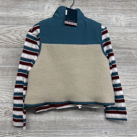NEW LS Shirt Stripes & Plush Vest 5