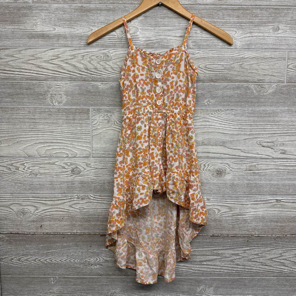 High Low Tank Dress Flowers 6-6X