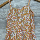 High Low Tank Dress Flowers 6-6X