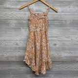 High Low Tank Dress Flowers 6-6X