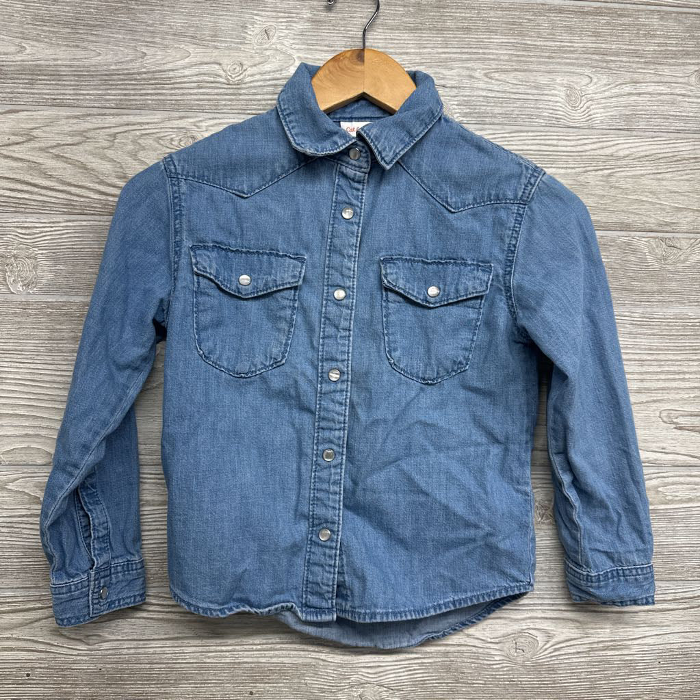 LS Pearl Snap Denim Shirt 8