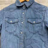 LS Pearl Snap Denim Shirt 8