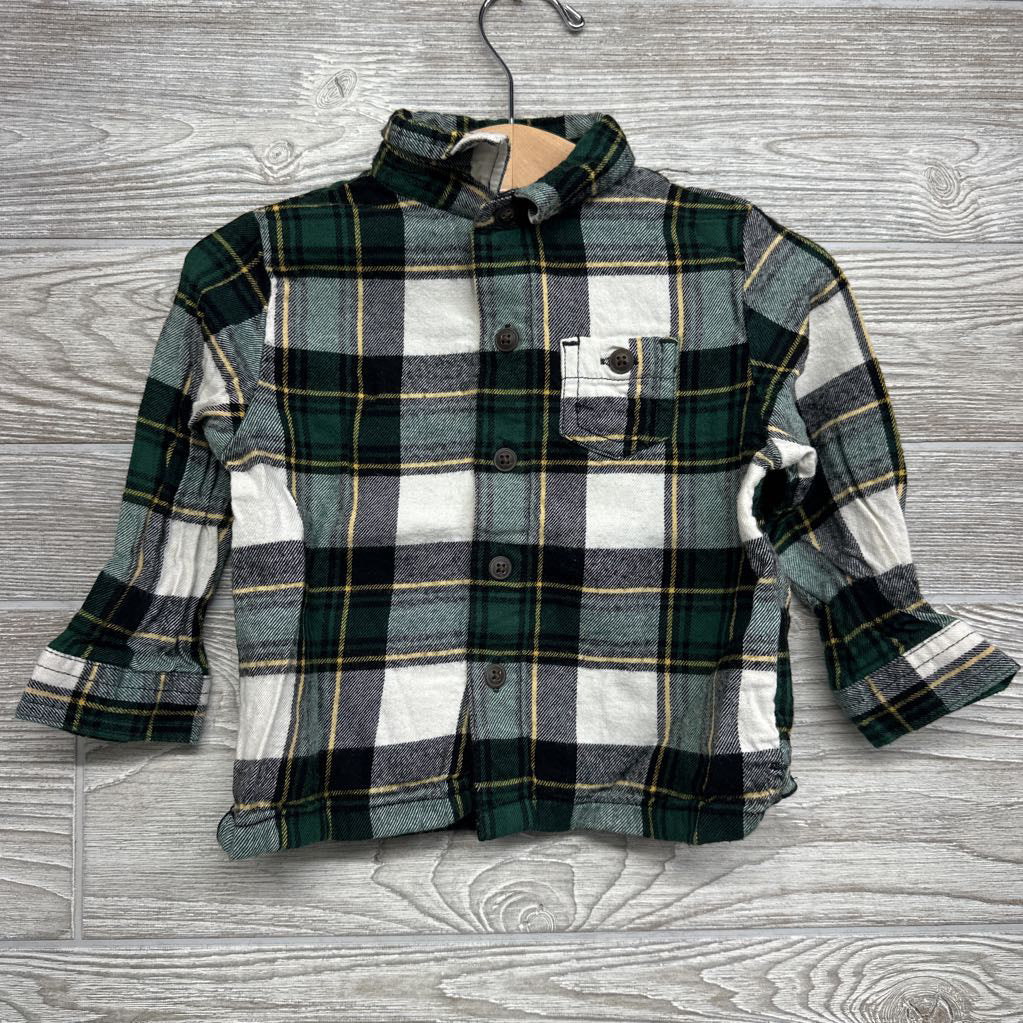 LS Plaid Button Up Shirt 18M