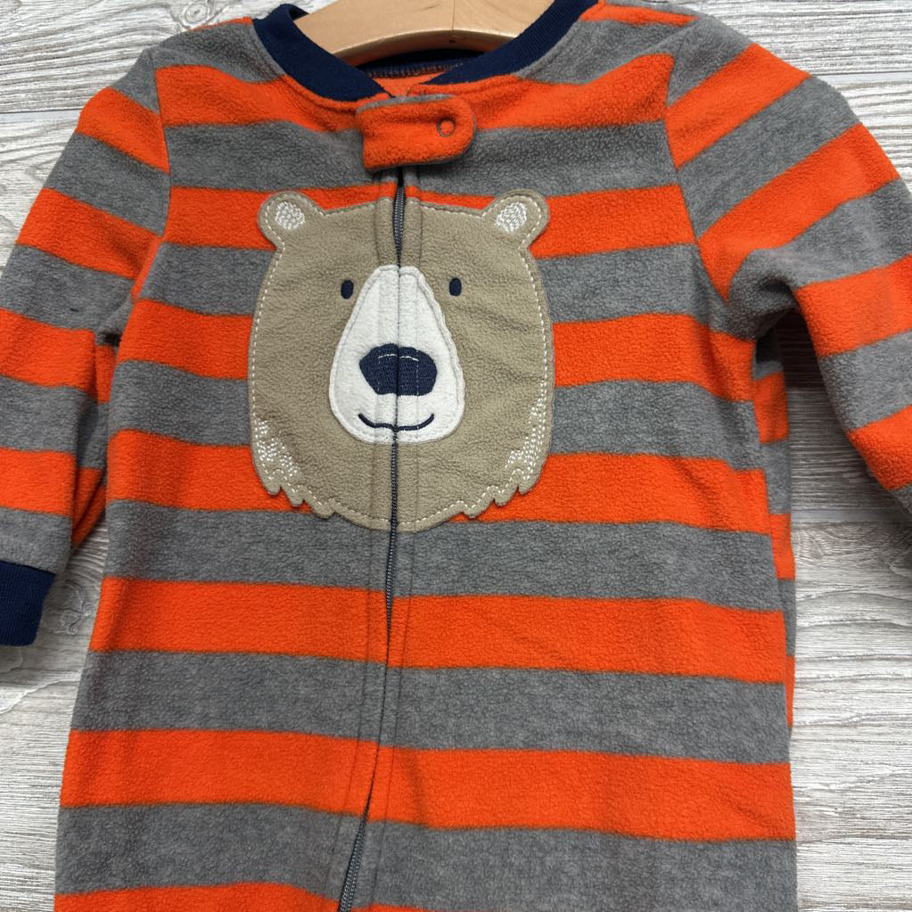 Blanket Sleeper Stripes Bear 12M