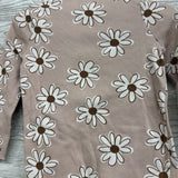 LS Ribbed Mock Neck Shirt & Ribbed Leggings Flowers 24M