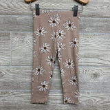 LS Ribbed Mock Neck Shirt & Ribbed Leggings Flowers 24M