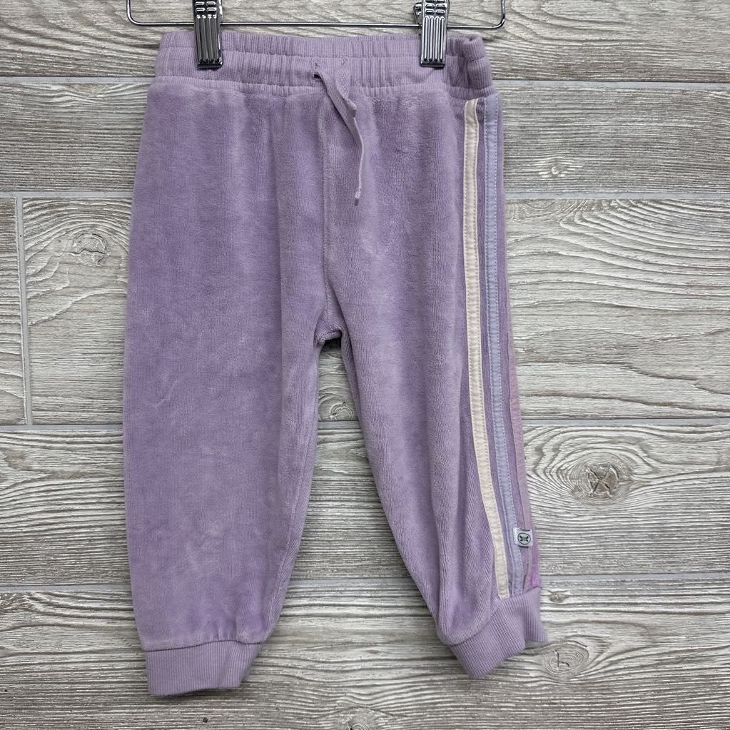 Velour Hoodie & Joggers Side Stripes 18M