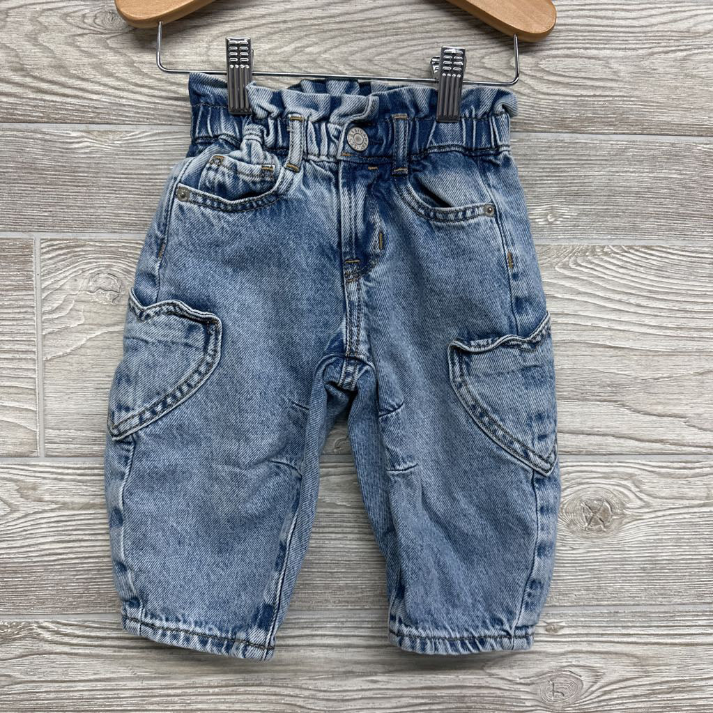 Paperbag Horseshoe Jeans Heart Pockets 12-18M