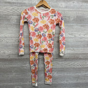 2 Pc LS PJs Flowers 8