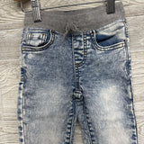 Pull On Drawstring Knit Denim Jeans 2T