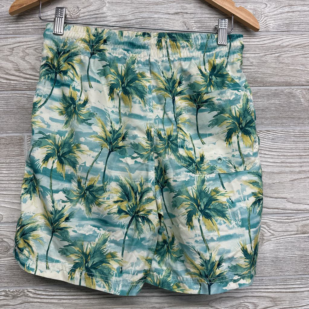 Drawstring Swim Trunks Palm Trees 14-16