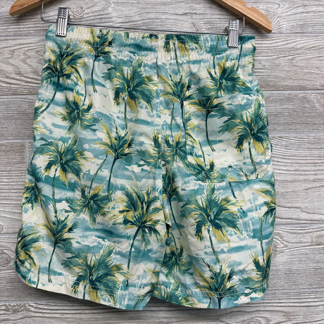 Drawstring Swim Trunks Palm Trees 14-16