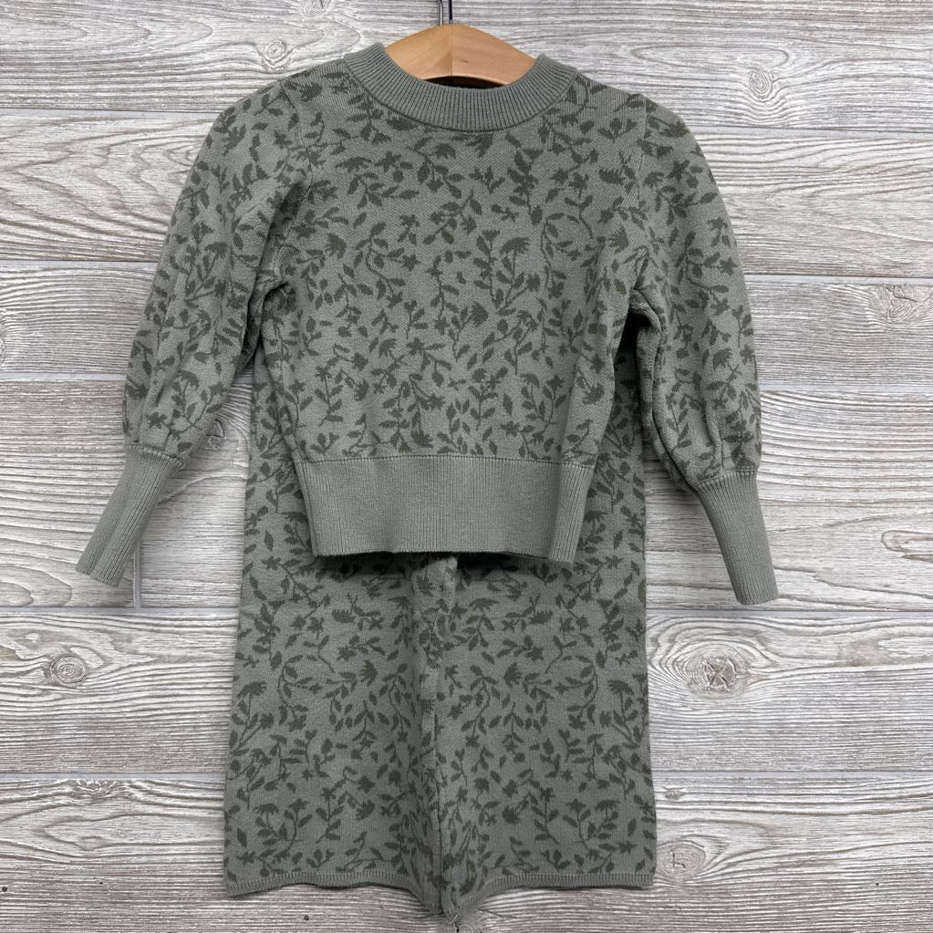 Knit Sweater & Wide Leg Pants Leaves 3T