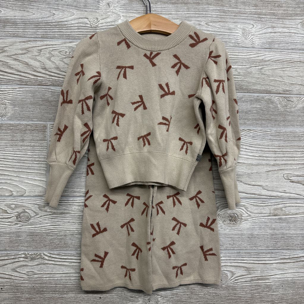 Knit Sweater & Wide Leg Pants Bows 3T