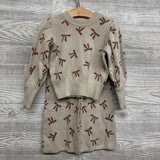 Knit Sweater & Wide Leg Pants Bows 3T