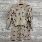 Knit Sweater & Wide Leg Pants Bows 3T