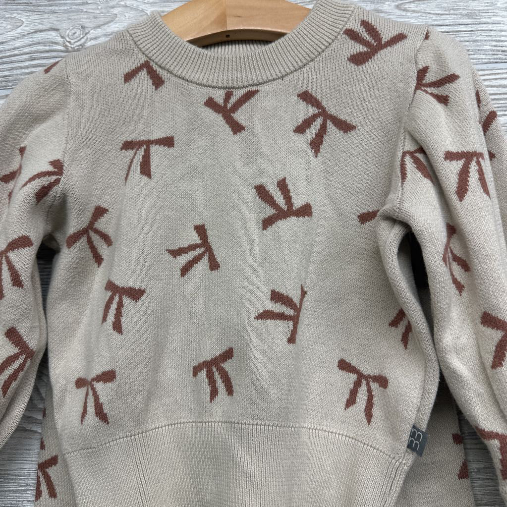 Knit Sweater & Wide Leg Pants Bows 3T