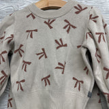 Knit Sweater & Wide Leg Pants Bows 3T