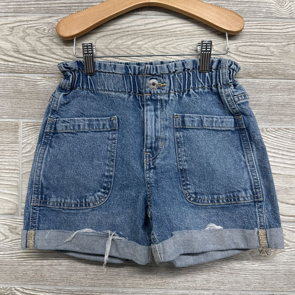 Relaxed Paperbag Denim Shorts 7