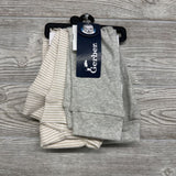 NEW 2 Pk Fold Over Pants Stripes Solid 12M