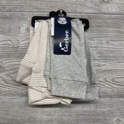NEW 2 Pk Fold Over Pants Stripes Solid 12M