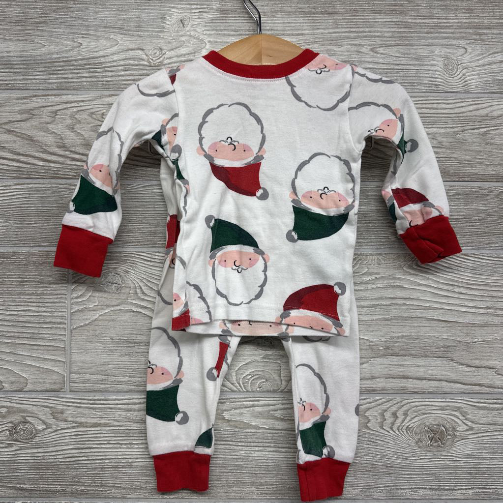 2 Pc LS PJs Santas 12M