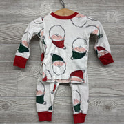 2 Pc LS PJs Santas 12M