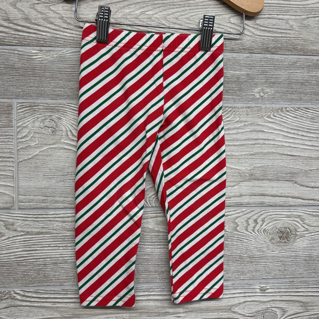 LS Tutu Dress Merry And Bright & Leggings Stripes 18M