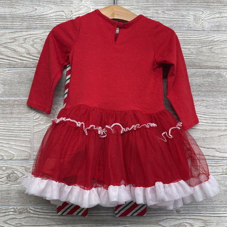 LS Tutu Dress Merry And Bright & Leggings Stripes 18M