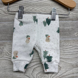 LS Waffle Knit Bodysuit & Pants Dots Snowmen Trees NB