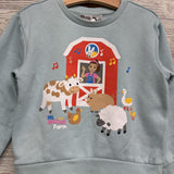 Crewneck & Jogger Sweatpants Farm Animals 4T