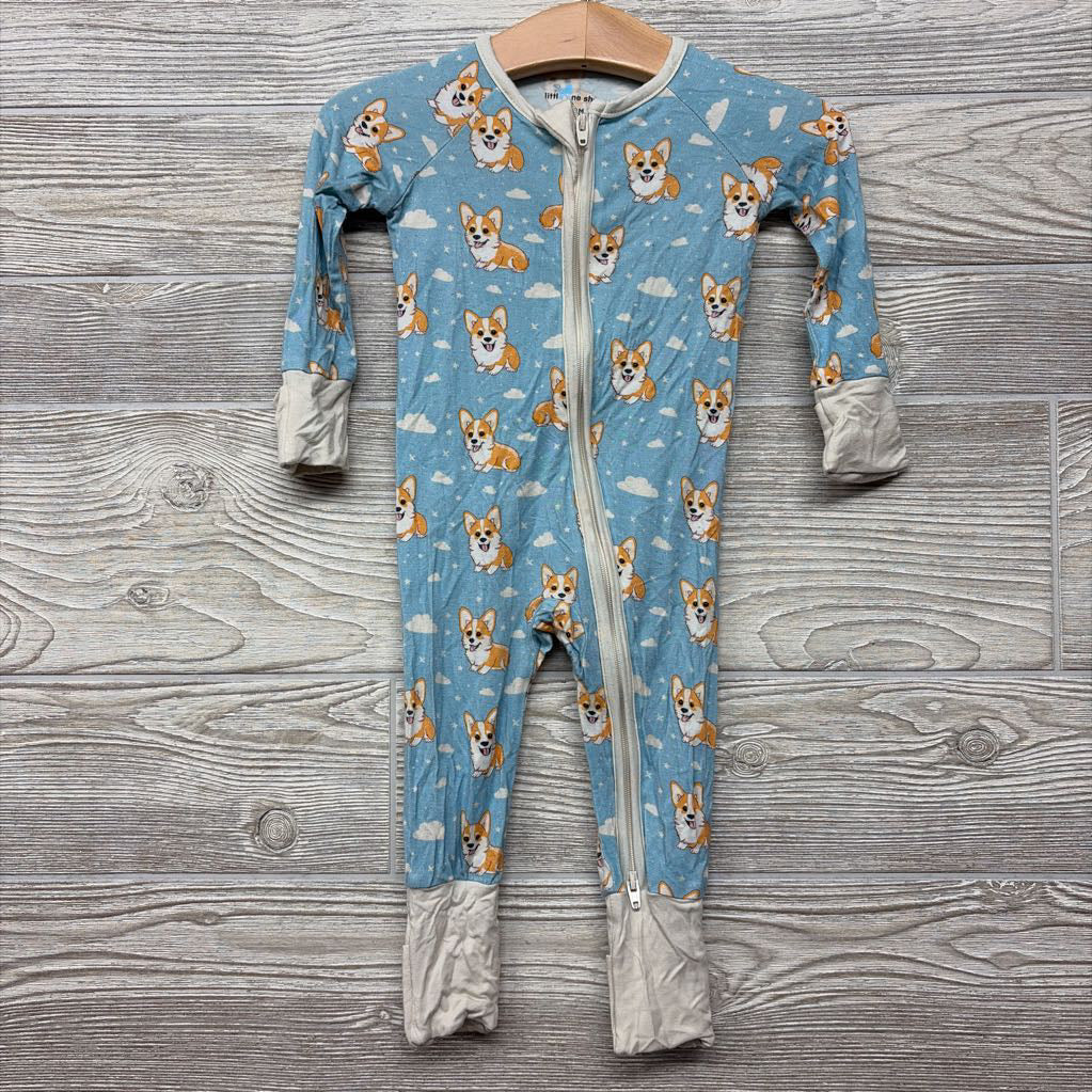 Bamboo Sleeper Corgis Clouds 3-6M