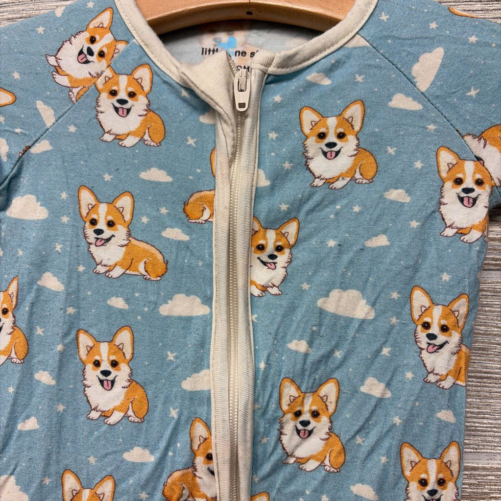 Bamboo Sleeper Corgis Clouds 3-6M