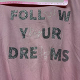 NEW 2 Pk Shirts Butterflies Follow Your Dreams W/ Scrunchies 4